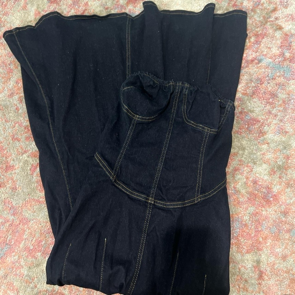 Urban Outfitters bodycon denim maxi dress